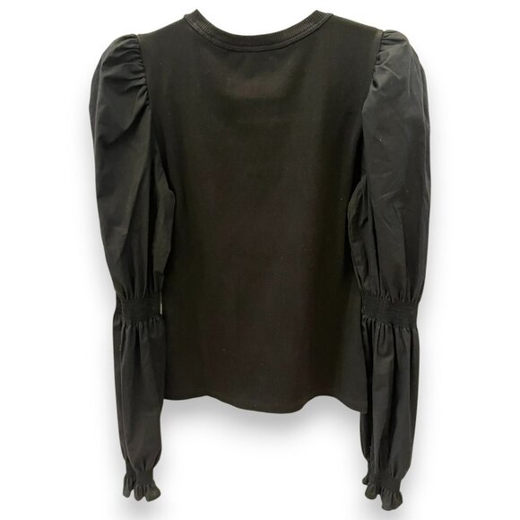 Veronica Beard "Fawn" cinch puff-sleeve top, XS - Picture 3 of 4